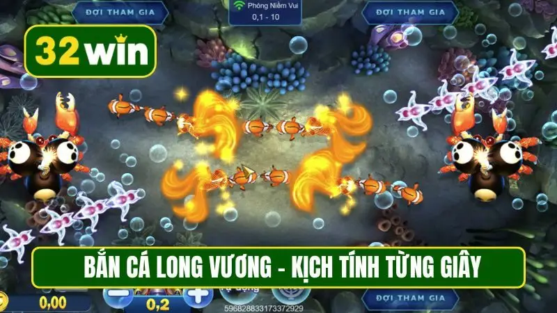 Bắn cá long vương - bắn cá ăn xu, kịch tính từng giây